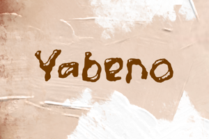 Related font y  Yabeno