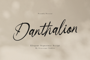 Related font Danthalion