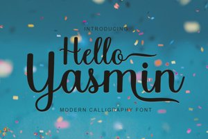 Hello Yasmin Script Font