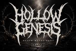Related font Hollowe Genesis