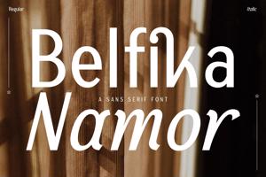 Related font Belfika Namor