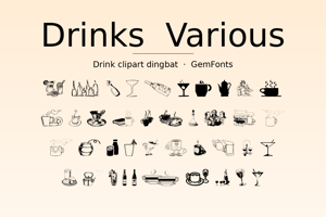 Related font Drinks  Various