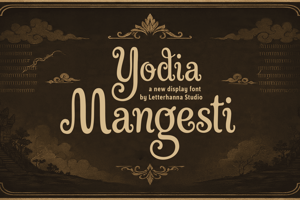Related font Yodia Mangesti