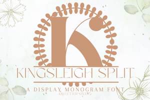Related font Kingsleigh Split Monogram