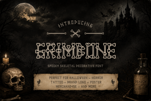 Related font Grimbone