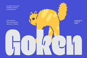 Related font Goken - Bold Font