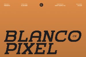 Related font CS Blanco Pixel