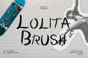 Related font Lolita Brush