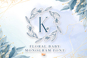 Floral Baby Monogram