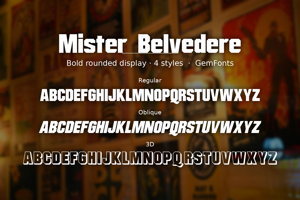 Related font Mister Belvedere
