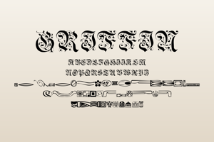Related font Griffin