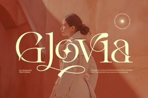 Related font Glovia
