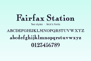 Related font Fairfax Station