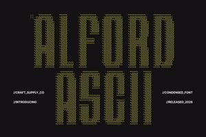 Related font CS Alford Ascii