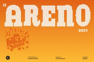 Related font CS Areno Disco
