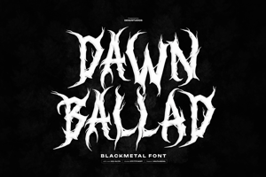 Related font Dawn Ballad