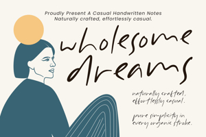 Related font Wholesome Dreams