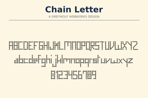 Related font Chain Letter