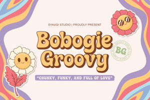 Related font Bobogie Groovy