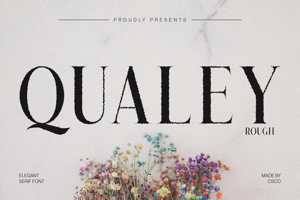 Related font Qualey Rough