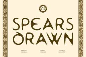 Related font CS Spears Drawn