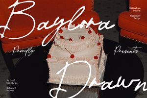 Related font CS Baylora Drawn