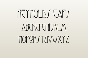 Related font Reynolds Caps