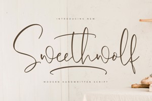 Related font Sweethwolf