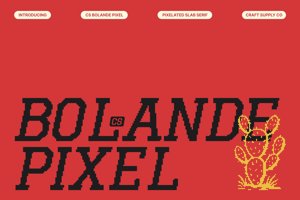 Related font CS Bolande Pixel