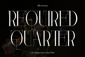 Related font REQUIRED QUARTER