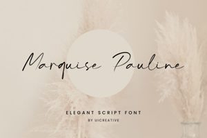 Related font Marquise Pauline Thin Luxury Girly