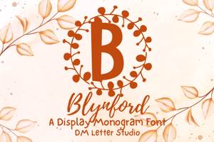 Related font Blynford Monogram