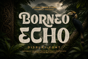 Related font Borneo Echo