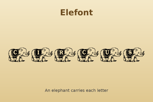 Related font Elefont