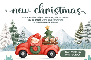 Related font New Christmas one