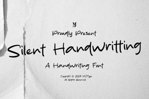 Related font Silent Handwritting