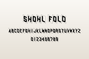 Related font Shohl Fold
