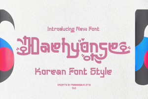 Related font Daehyonse Korea Font