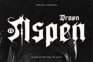 Related font CS Aspen Drawn
