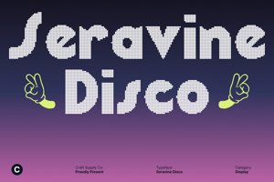 Related font Seravine Disco