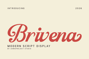 Related font Brivena