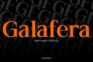 Related font Galafera
