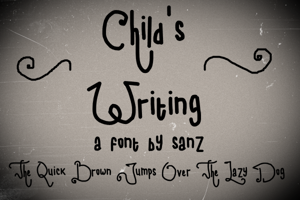 child writing