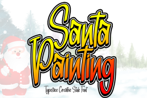 Santa Painting