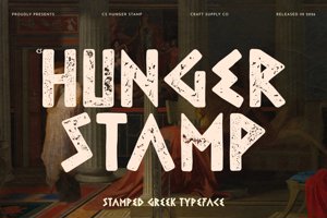 Related font CS Hunger Stamp