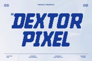 Related font CS Dextor Pixel