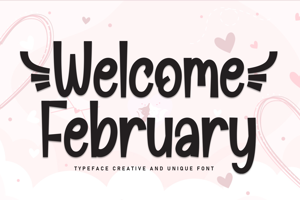 Related font Welcome February