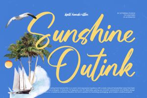 Related font Sunshine Outink VERSION