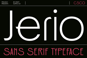 Related font Jerio