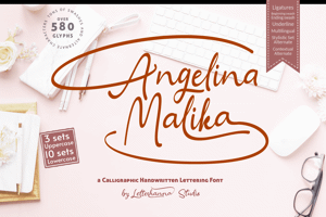 Related font Angelina Malika